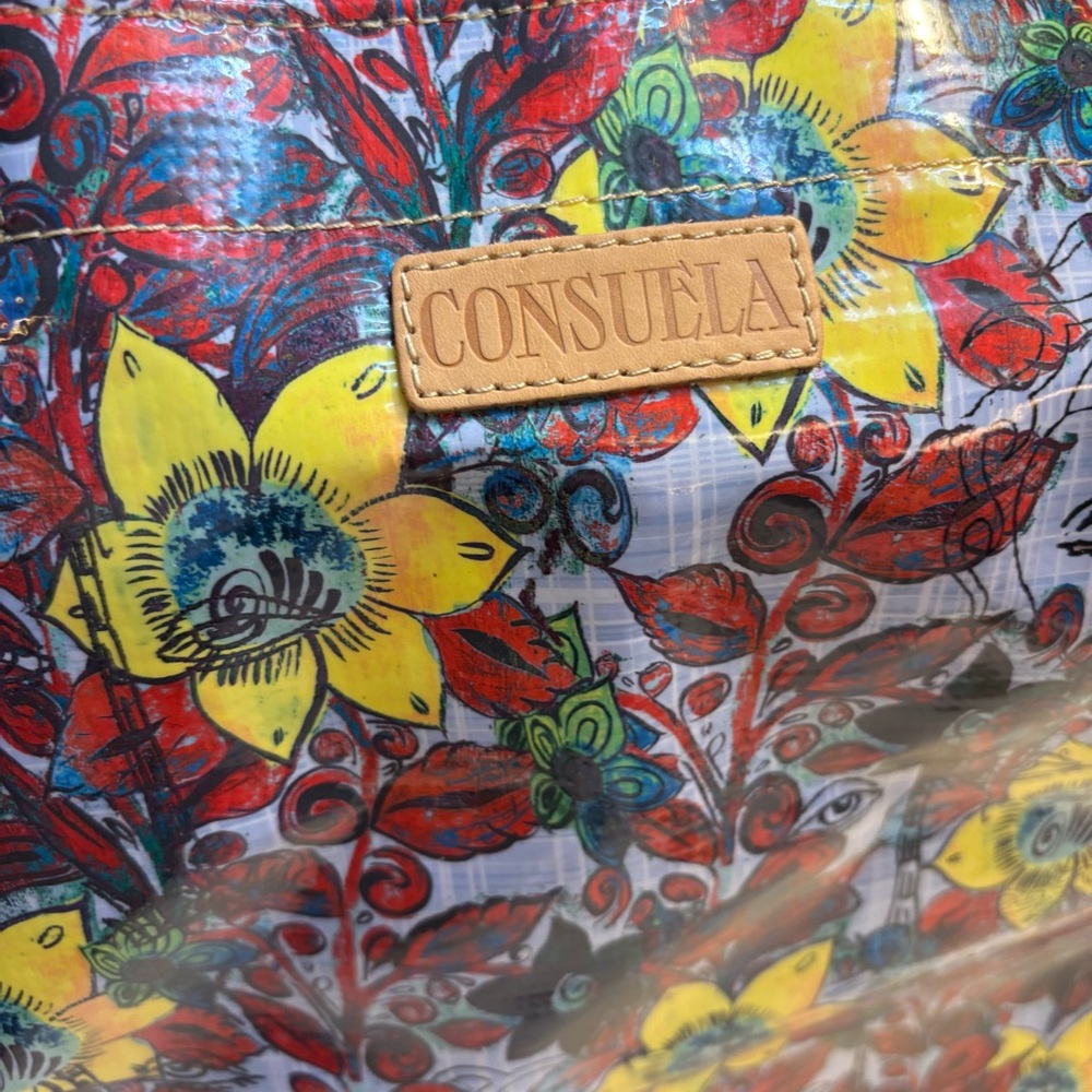 Sale! NEW Consuela Jumbo Tote Bag Sawyer Floral Sunflowers Yellow Red Blue NWT - Picture 7 of 16